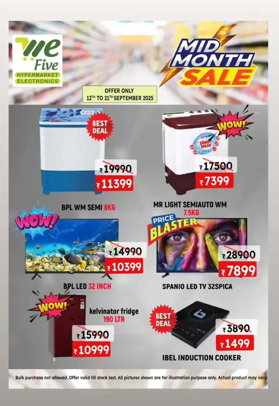 Mid month sale In We Five Hypermarket Thrissur