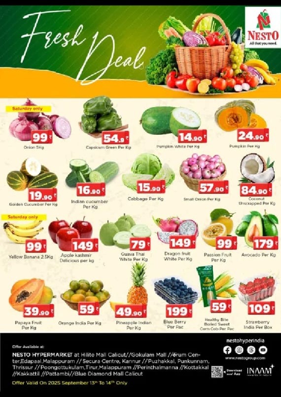 Fresh Deals In Nesto Hypermarket Calicut