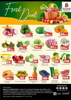 Fresh Deals In Nesto Hypermarket Calicut,Malappuram,Kannur,Thrissur,Palakkad