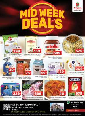 Mid Week Deal In Nesto Hypermarket Thrissur