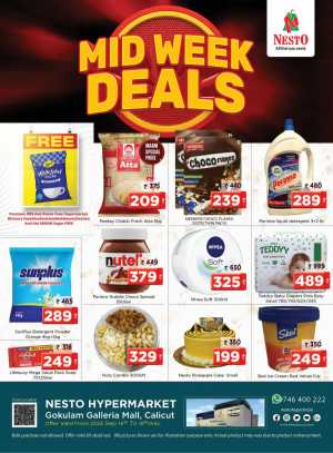 Mid Week Deals In Nesto Hypermarket Calicut