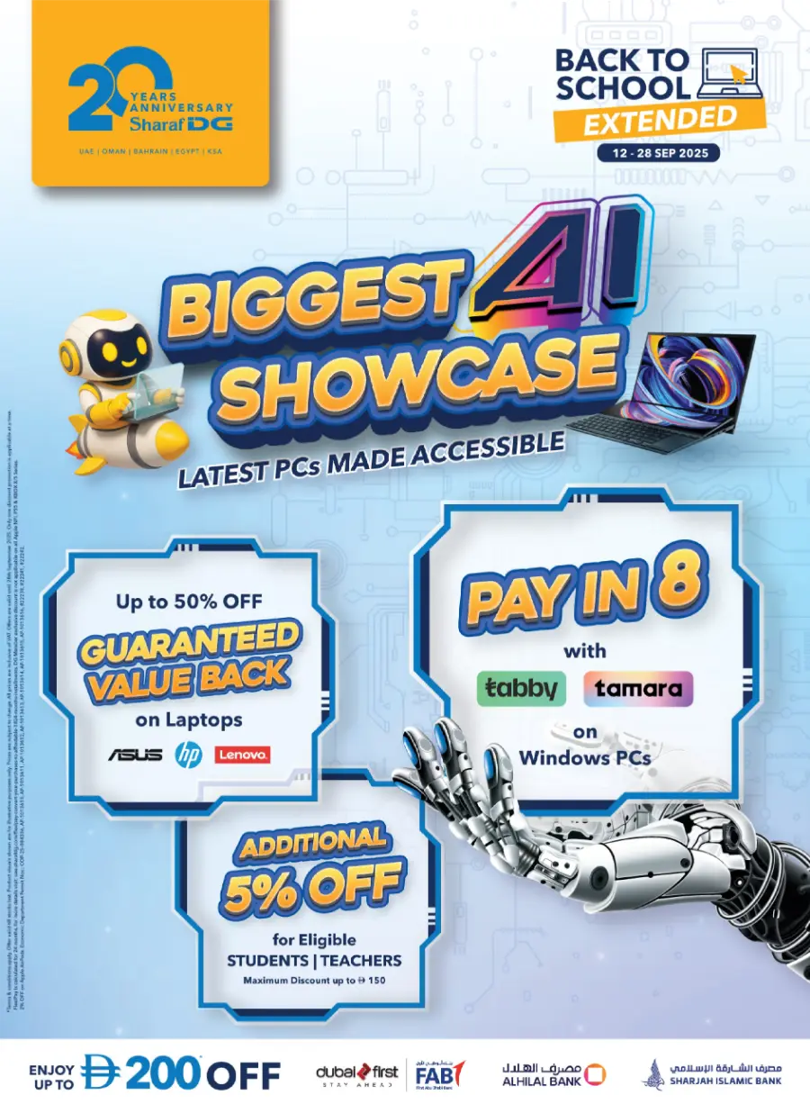 Biggest AI Showcase – Back to School Deals In Sharaf DG Ras al Khaimah