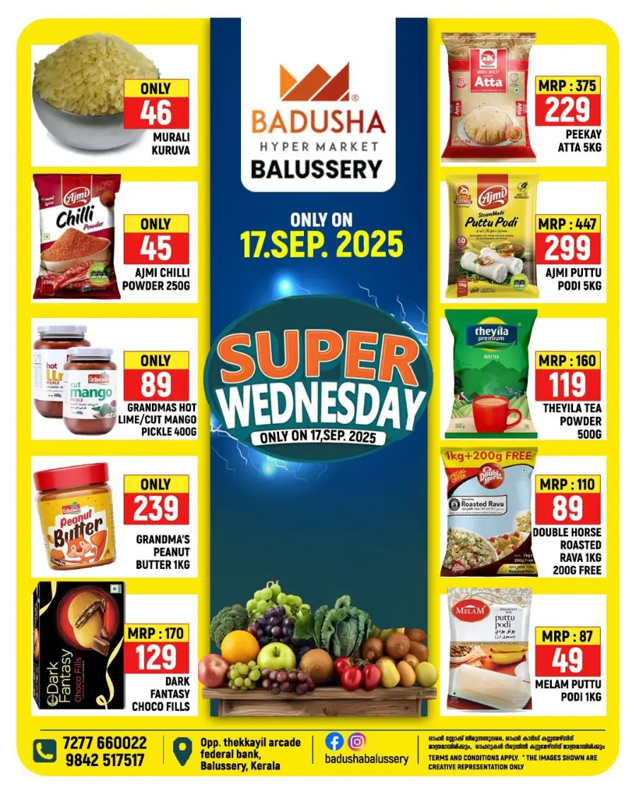 Today’s Best Offers & Deals In Badusha Hypermarket Calicut