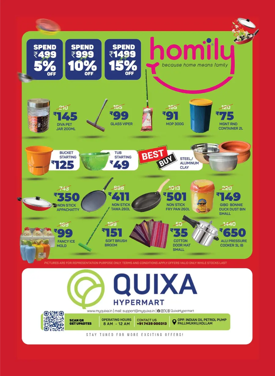 Aniversary Deals In QUIXA Hypermart Kollam
