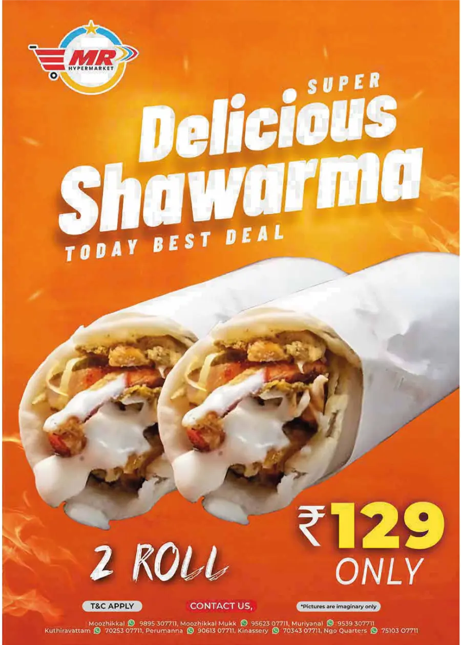 Wednesday Deals! In MR Hypermarket Calicut