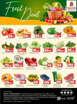 Wednesday Deals! In Nesto Hypermarket Calicut,Malappuram,Kannur,Thrissur,Palakkad