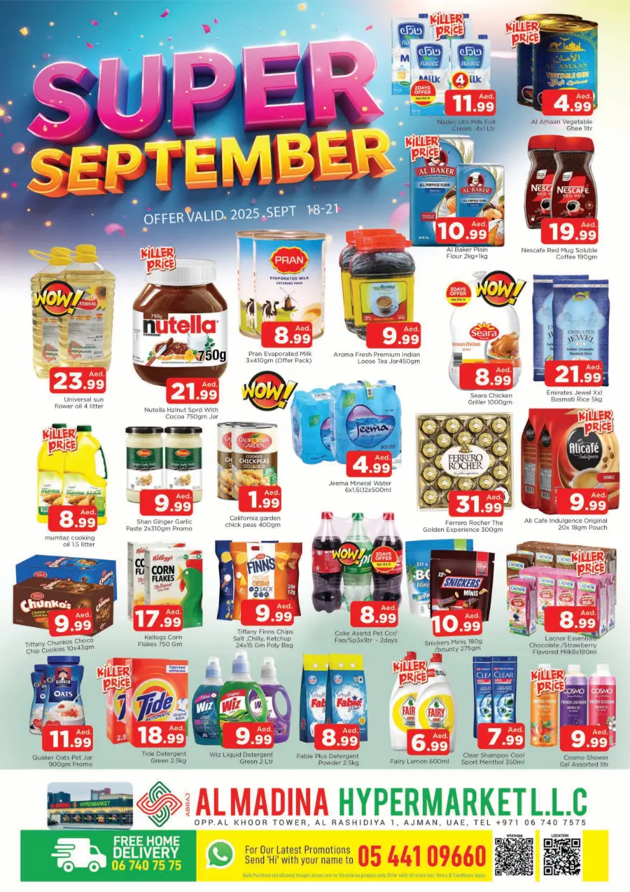Super September Deals In Abraj Al Madina Sharjah / Ajman