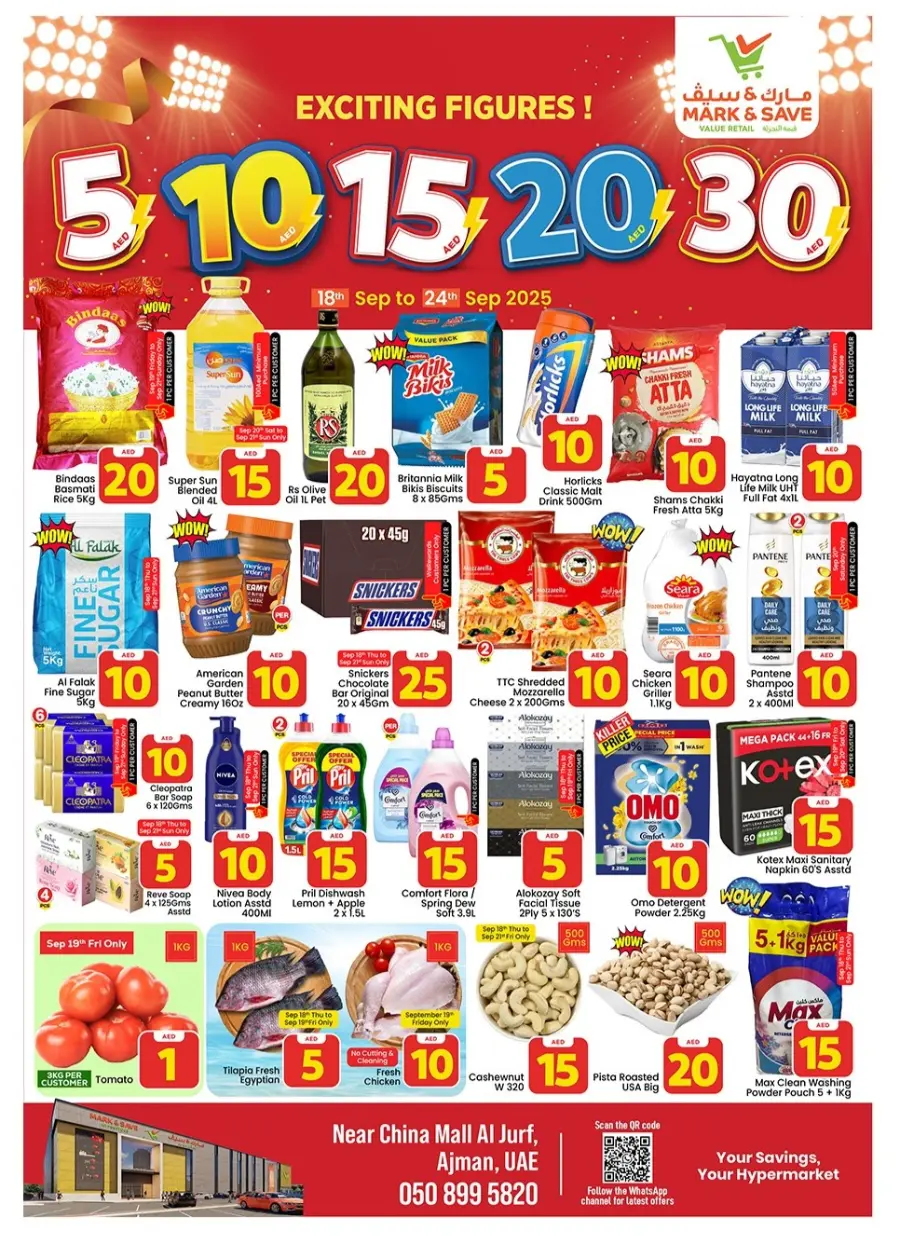 Crazy Figures – 5,10,15,20,30 Deals In Mark & Save Sharjah / Ajman