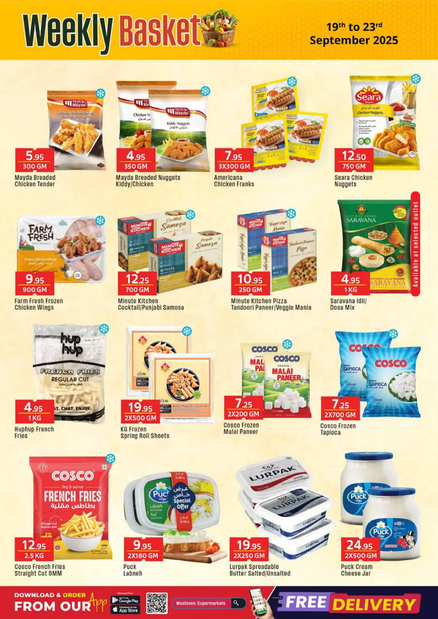 Weekly Basket In West Zone Supermarket Dubai