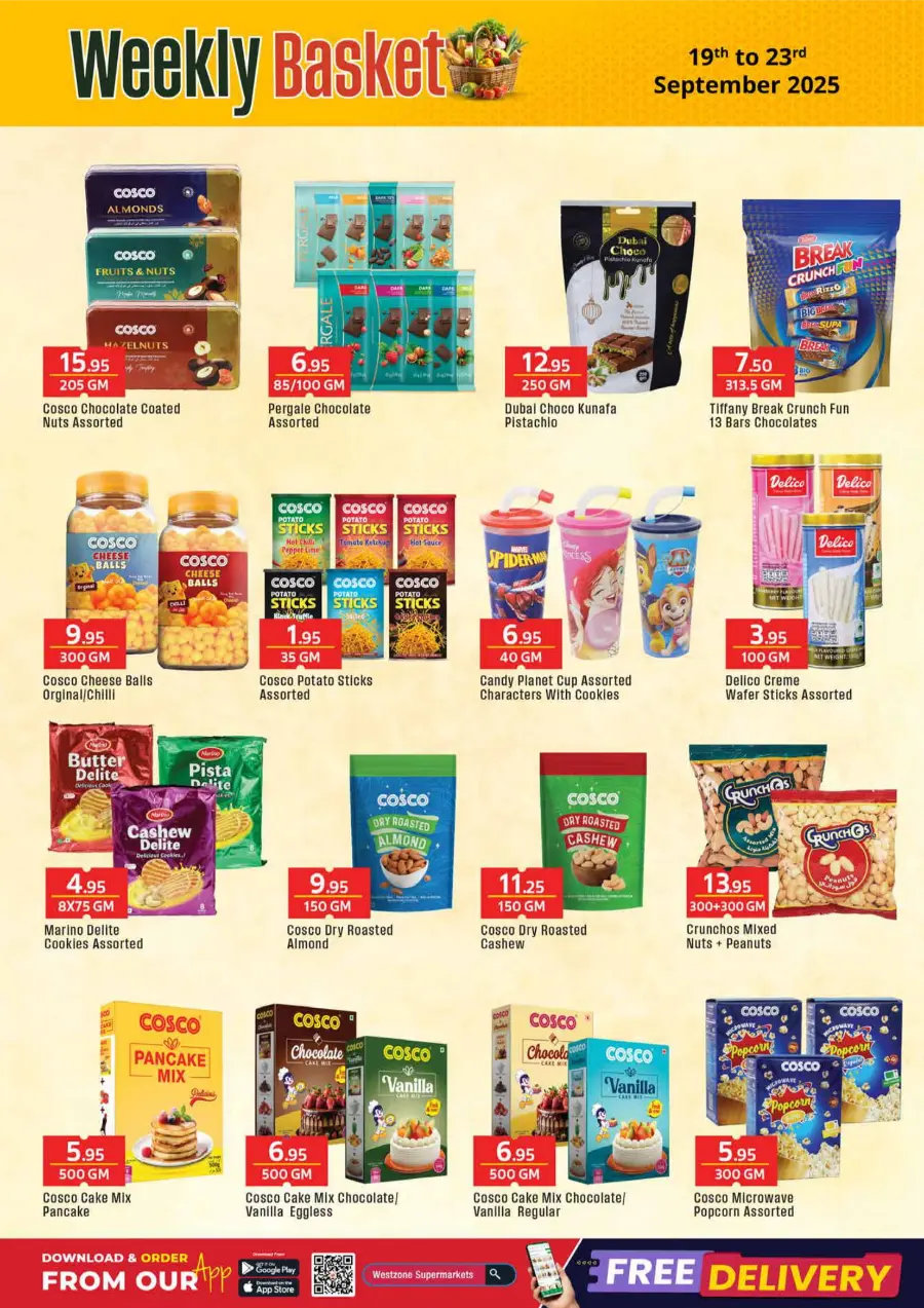 Weekly Basket In West Zone Supermarket Dubai