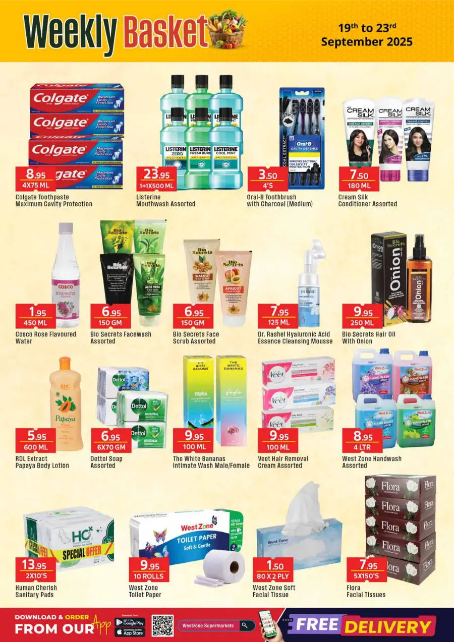 Weekly Basket In West Zone Supermarket Dubai