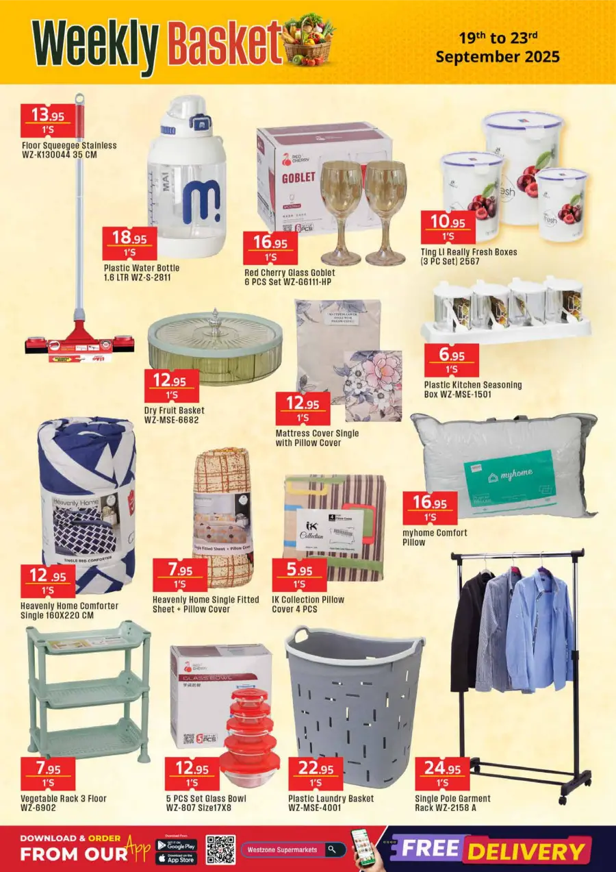 Weekly Basket In West Zone Supermarket Dubai