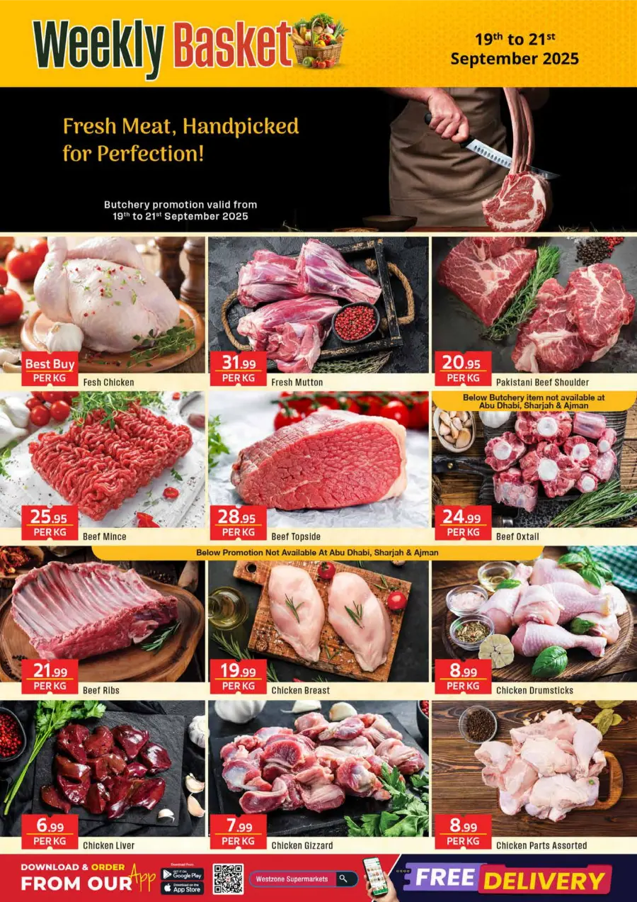Weekly Basket In West Zone Supermarket Dubai