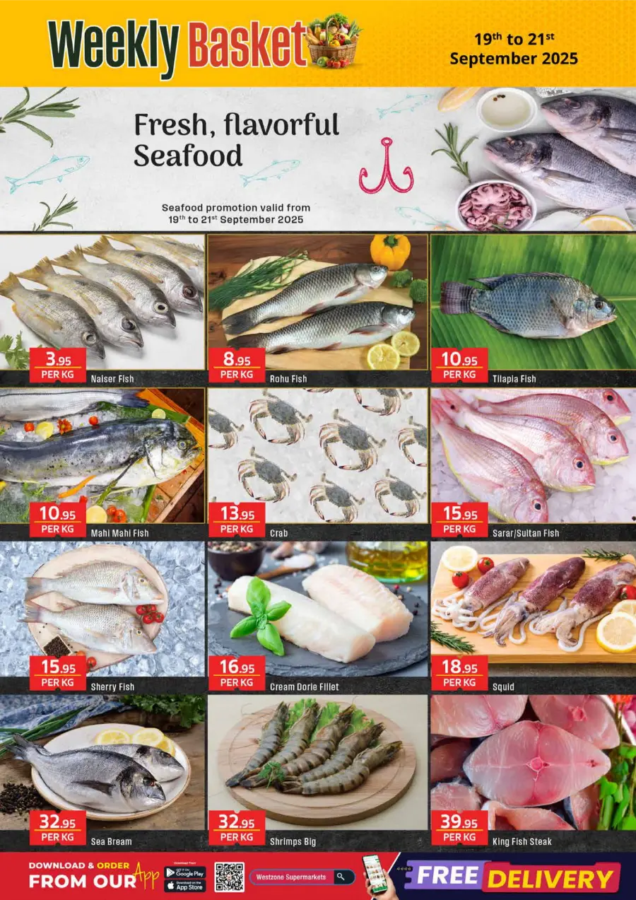 Weekly Basket In West Zone Supermarket Dubai