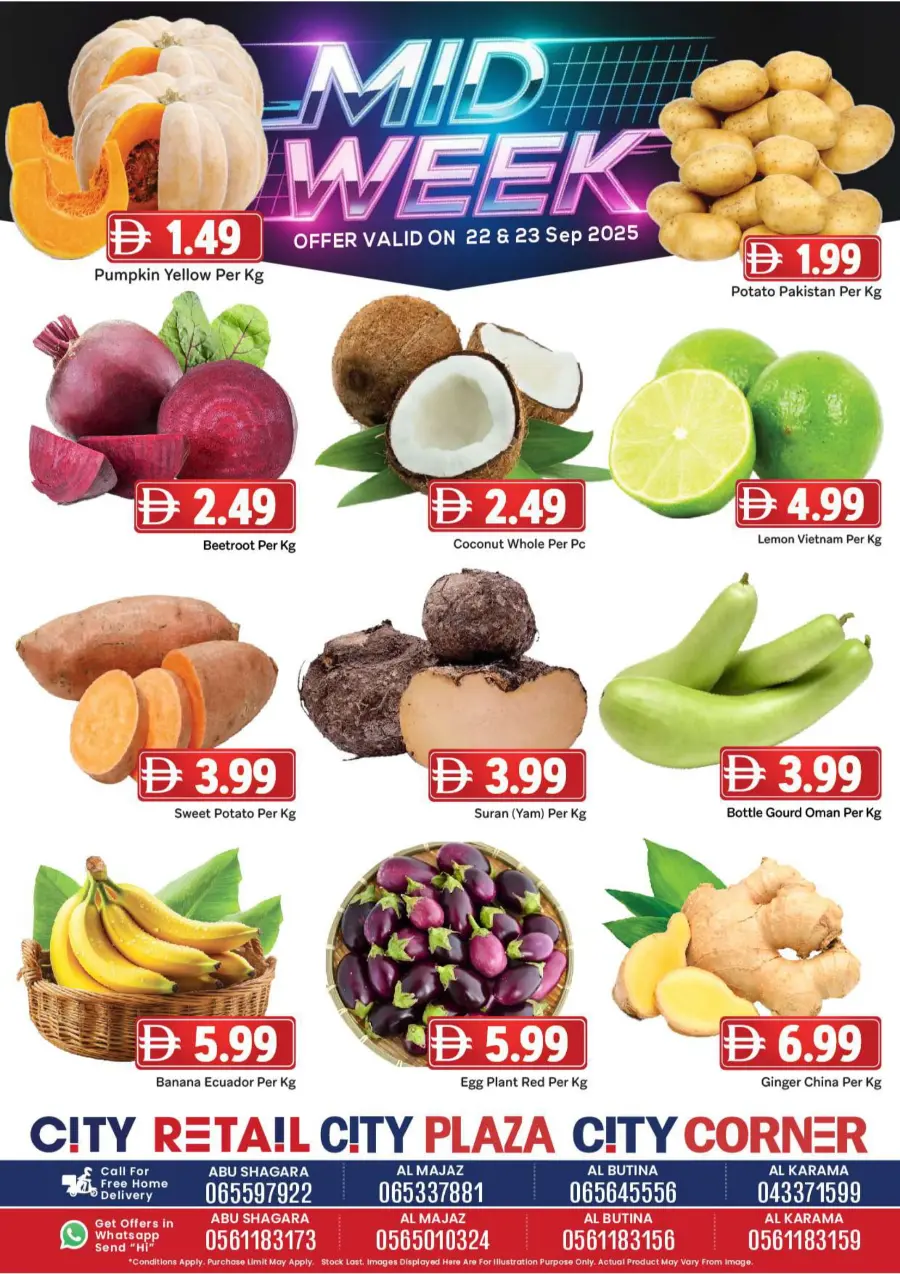 Midweek offers Midweek offers In City Retail Dubai