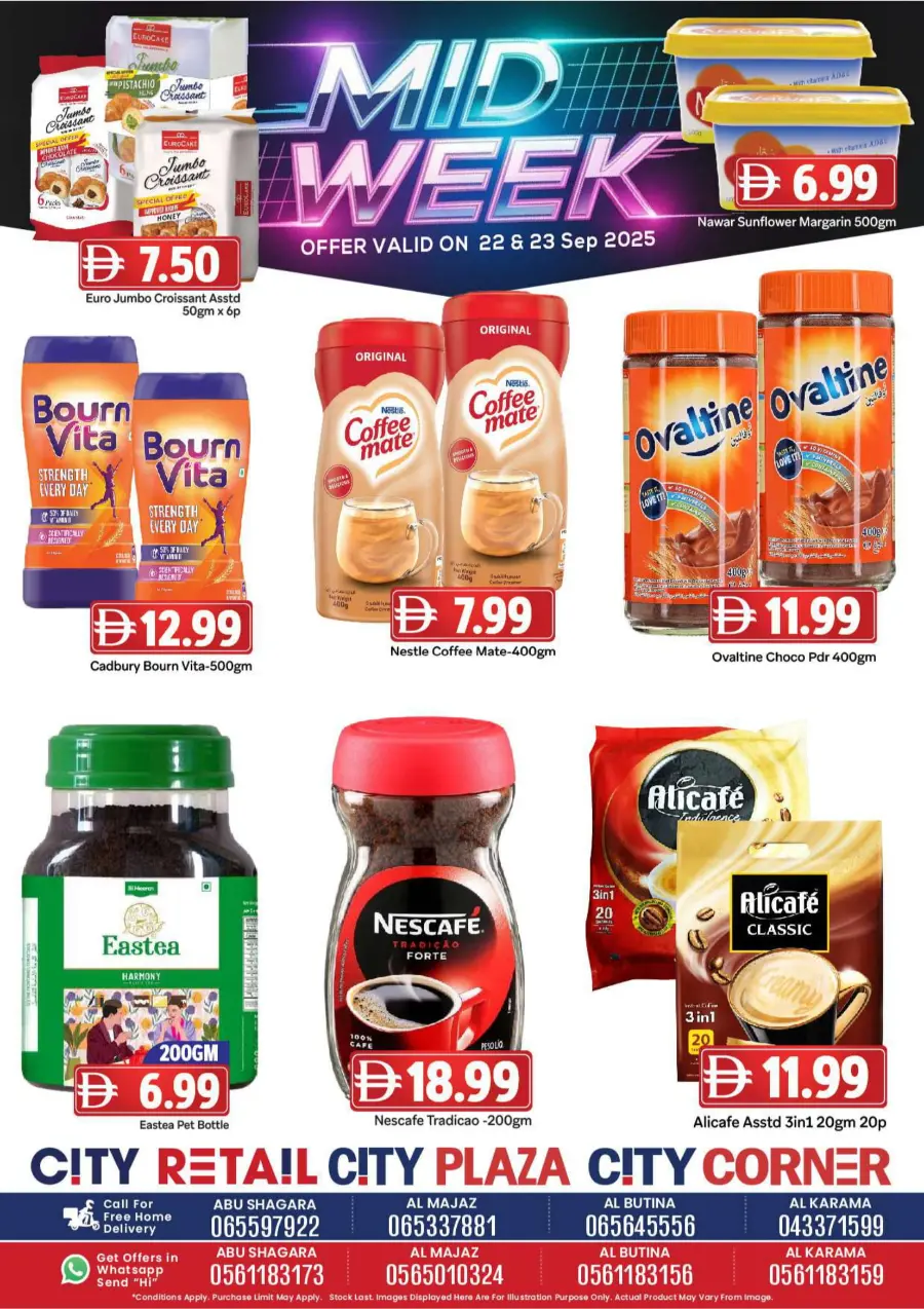 Midweek offers Midweek offers In City Retail Dubai