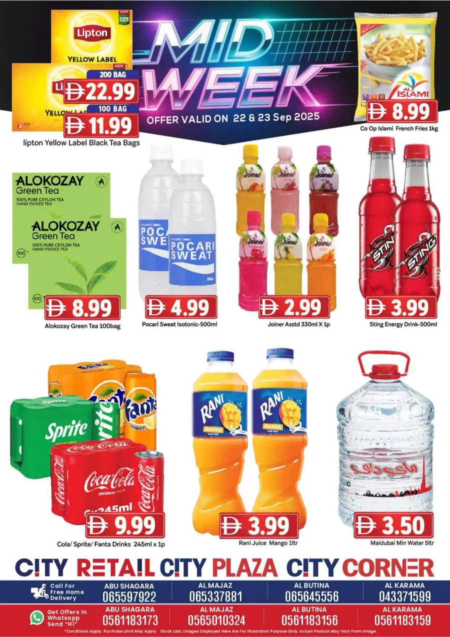 Midweek offers Midweek offers In City Retail Dubai