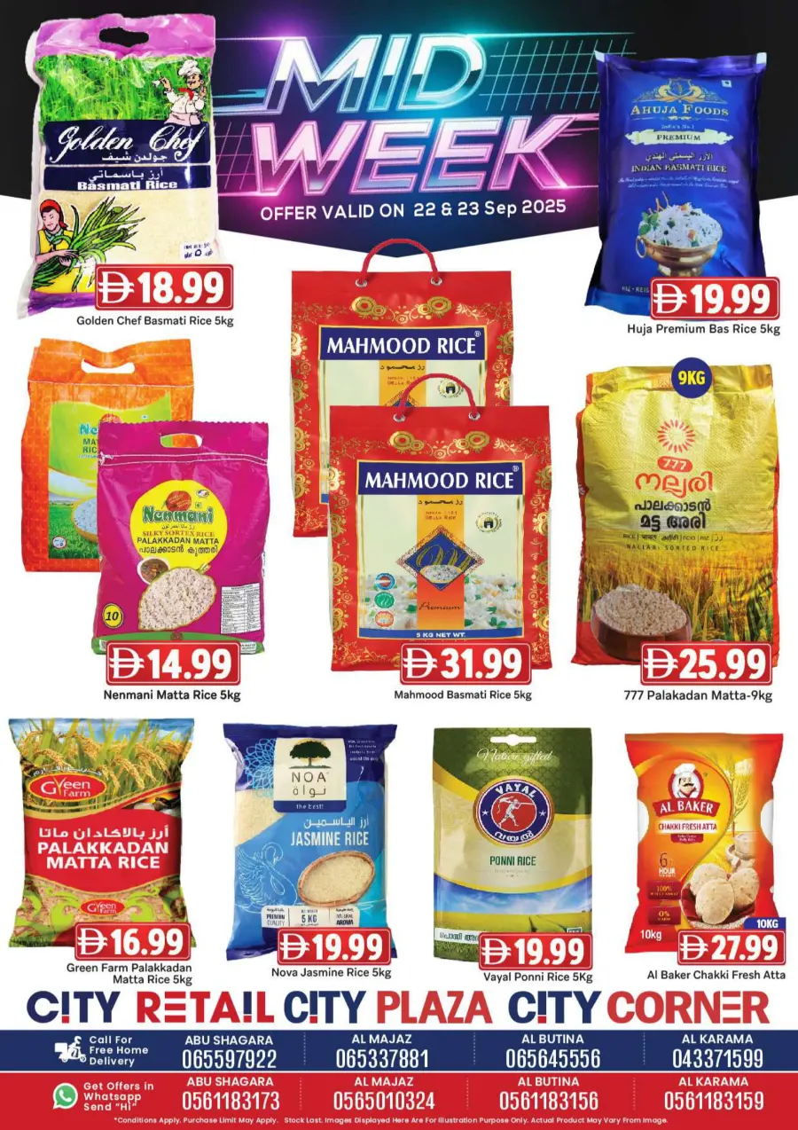 Midweek offers Midweek offers In City Retail Dubai