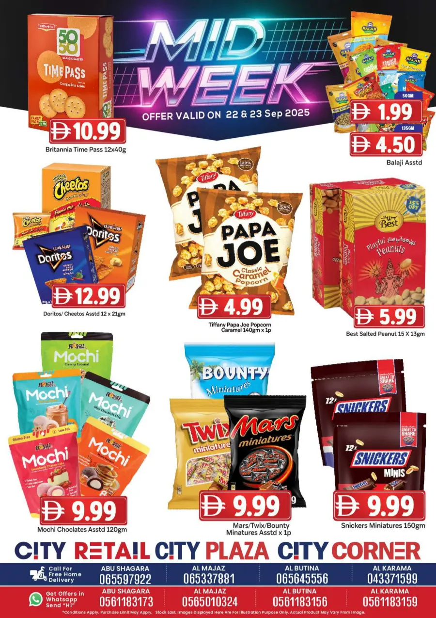 Midweek offers Midweek offers In City Retail Dubai