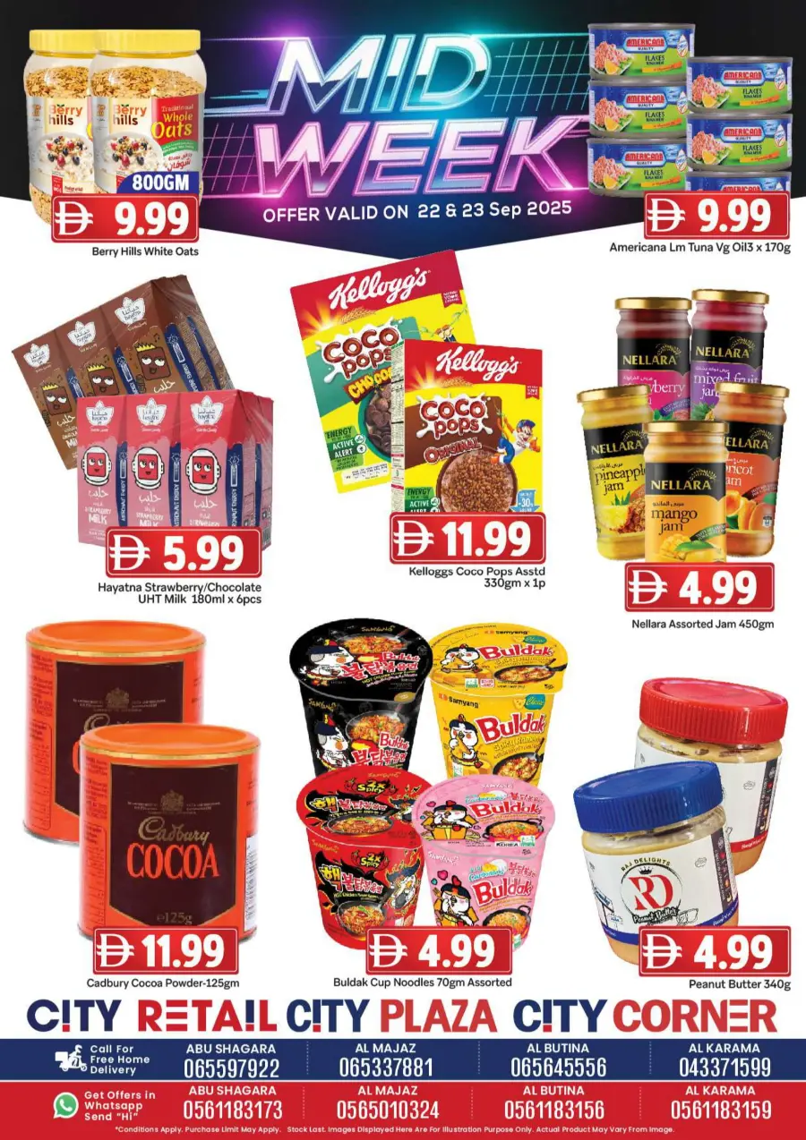Midweek offers Midweek offers In City Retail Dubai