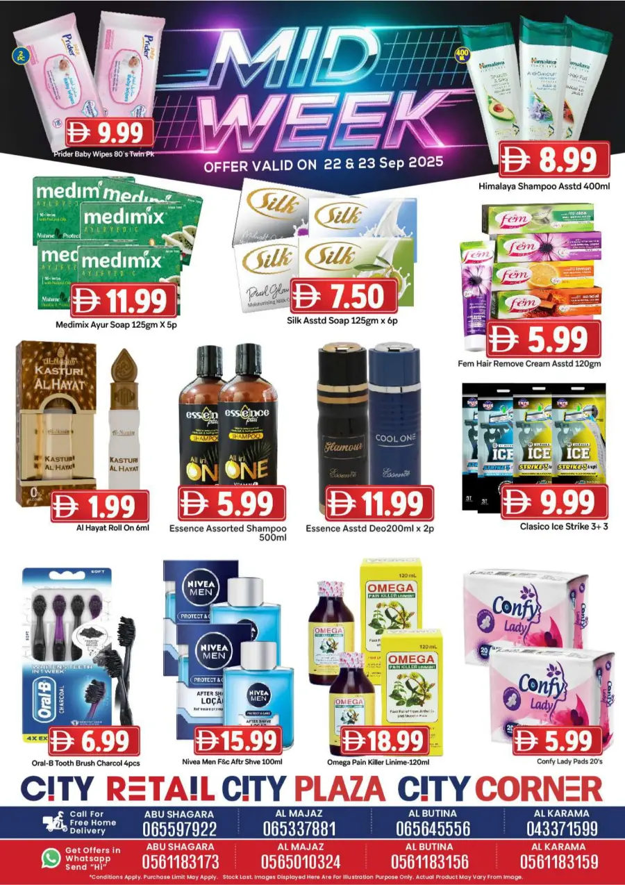 Midweek offers Midweek offers In City Retail Dubai