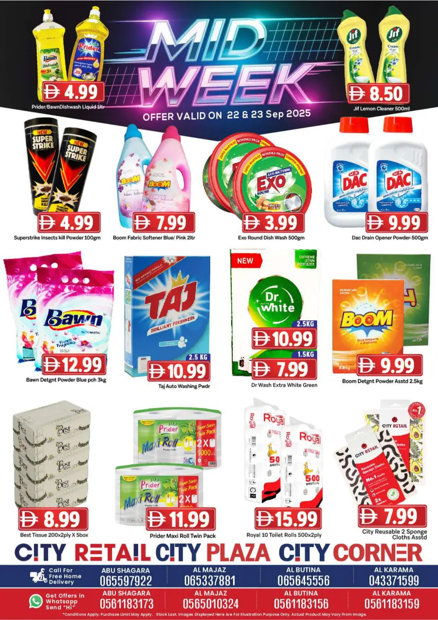 Midweek offers Midweek offers In City Retail Dubai