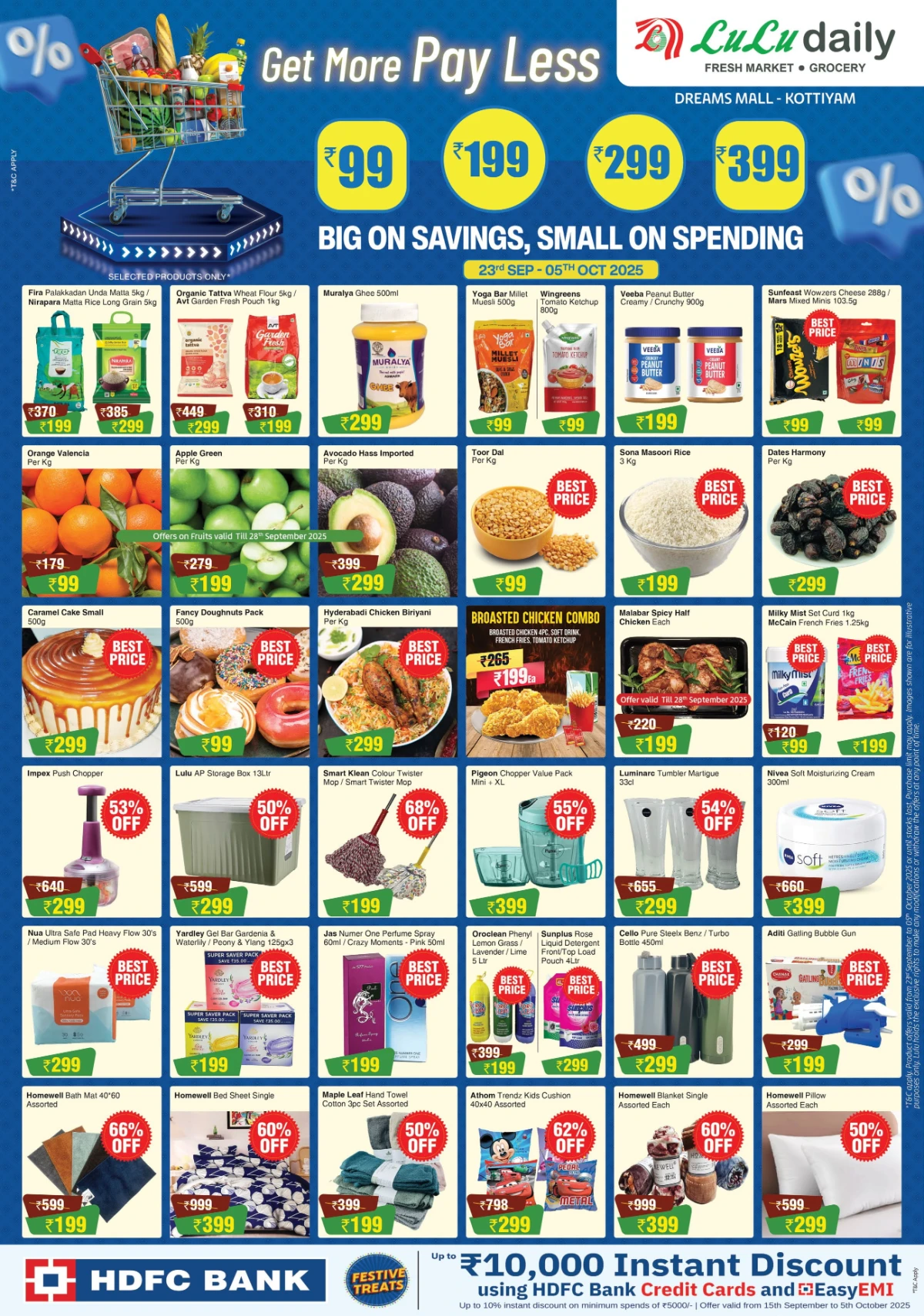 Get more pay less Get more pay less In Lulu Hypermarket Kollam