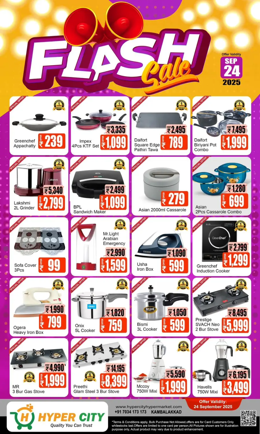 Flash sale In Hyper City Hypermarket Wayanad
