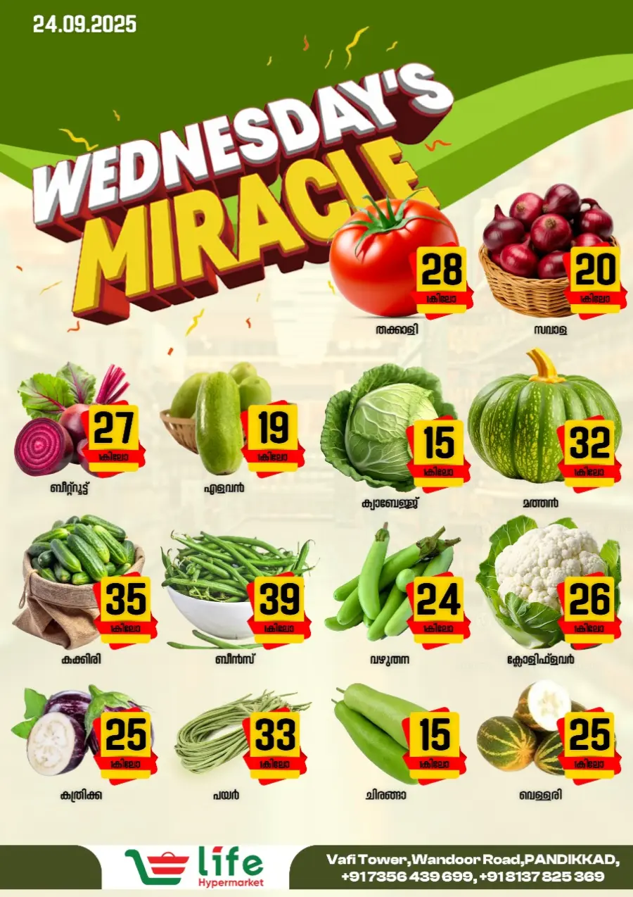 wednesday miracle In Life Hypermarket Malappuram