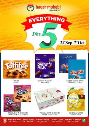 Everything 5 Dhr In Baqer Mohebi Supermarket Dubai,Sharjah / Ajman