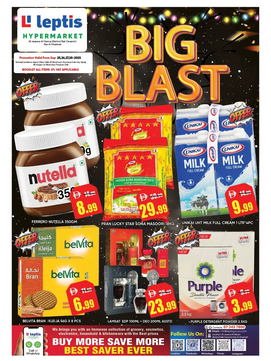 Big blast In Leptis Hypermarket Ras al Khaimah