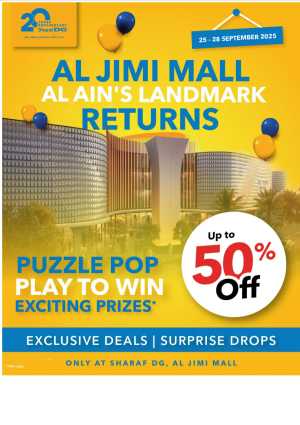 Re Launching Offer – Up to 50% OFF In Sharaf DG Abu Dhabi