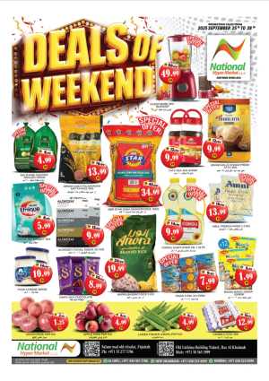 Deals of Weekend In National Hypermarket Fujairah,Ras al Khaimah