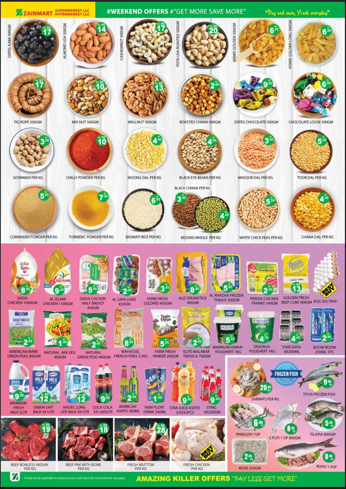 Weekend Mega Deals In Zain Mart Super Market Ras al Khaimah