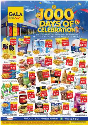 1000 Days Of Celebration In Gala Supermarkets Dubai,Sharjah / Ajman,Ras al Khaimah