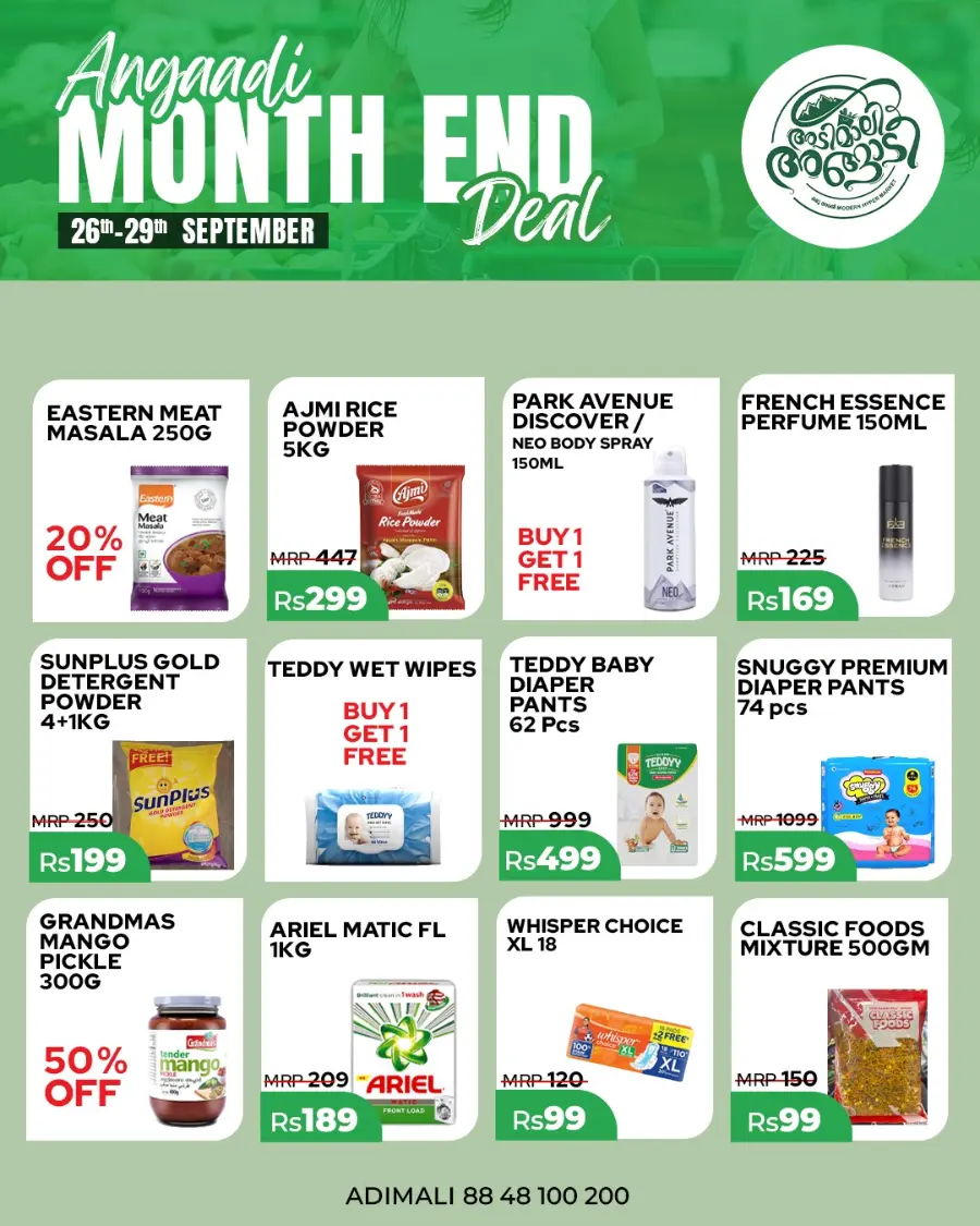 Monthend offer In Adimali Angaadi Idukki