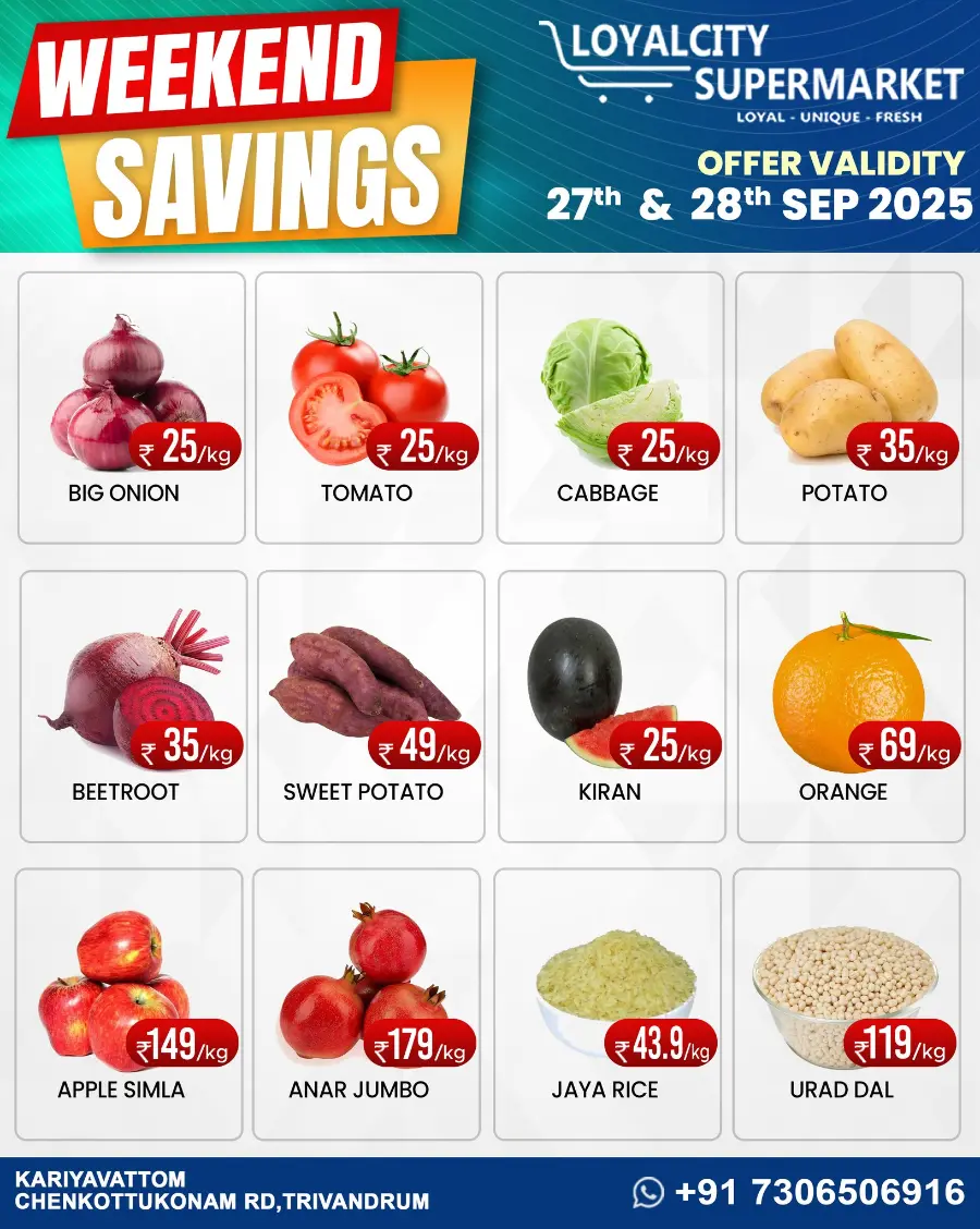 Weekend offer In Loyalcity Supermarket Trivandrum