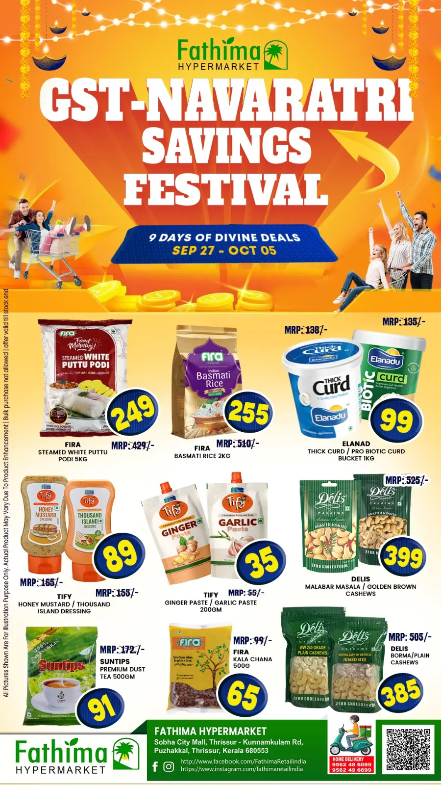 Navarathri Festival – 9 Days of Mega Savings In Fathima Hypermarket Thrissur