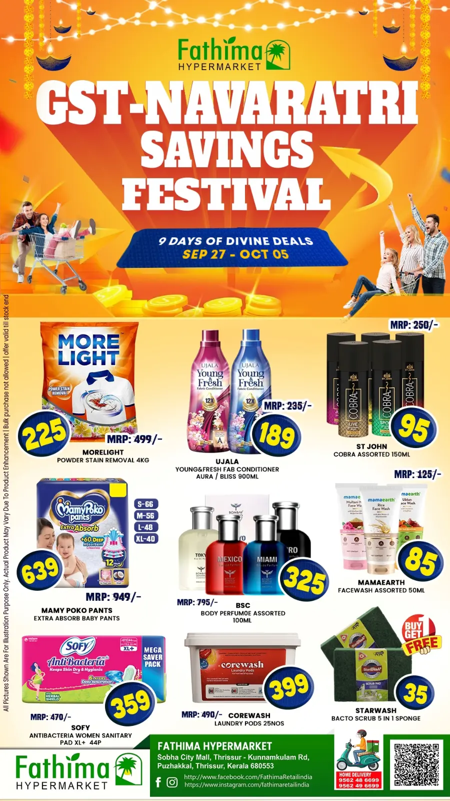 Navarathri Festival – 9 Days of Mega Savings In Fathima Hypermarket Thrissur