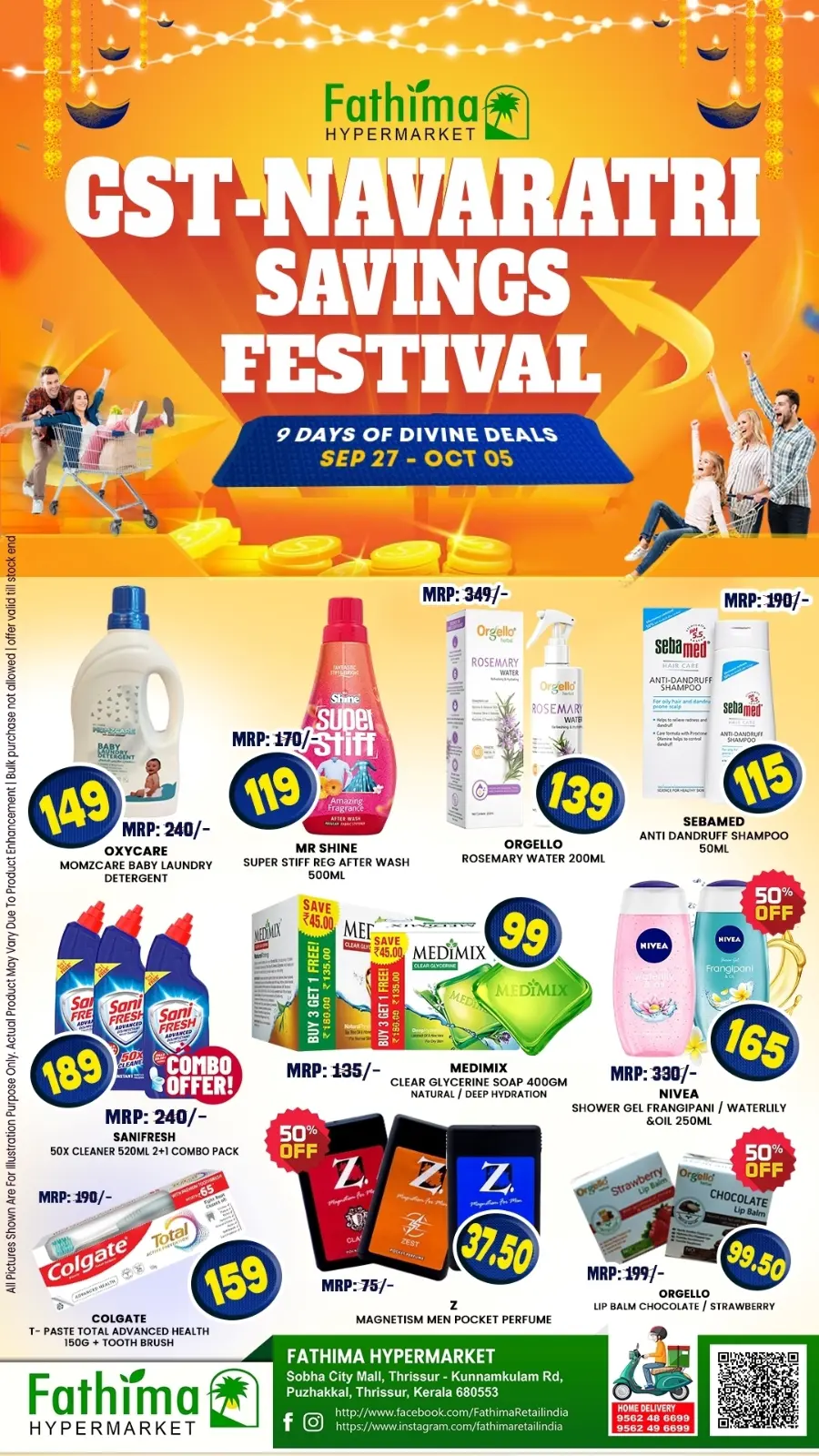 Navarathri Festival – 9 Days of Mega Savings In Fathima Hypermarket Thrissur