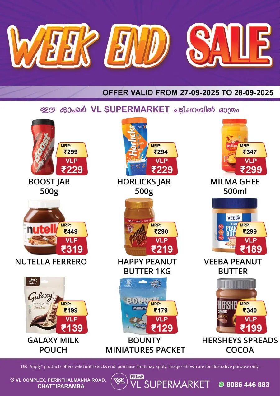 Weekend Sale In VL Supermarket Malappuram