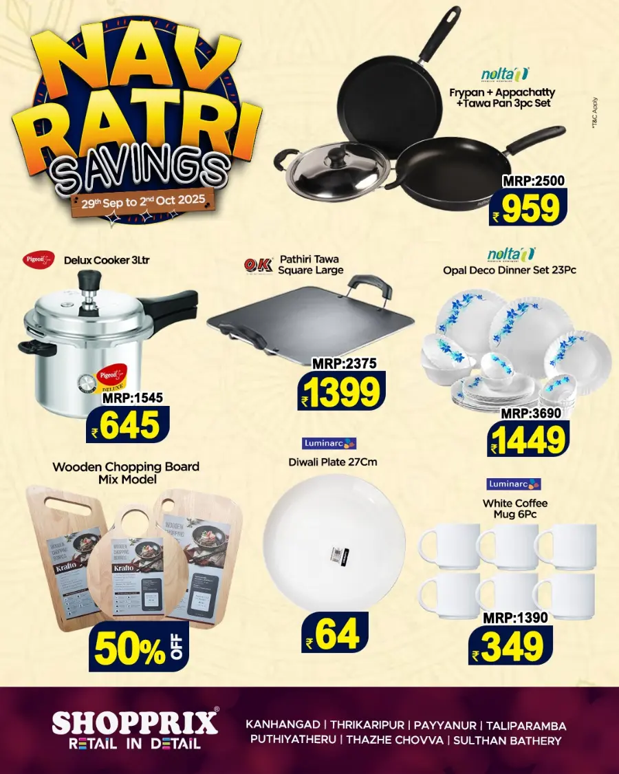 Navrathri savings In Shopprix Kannur