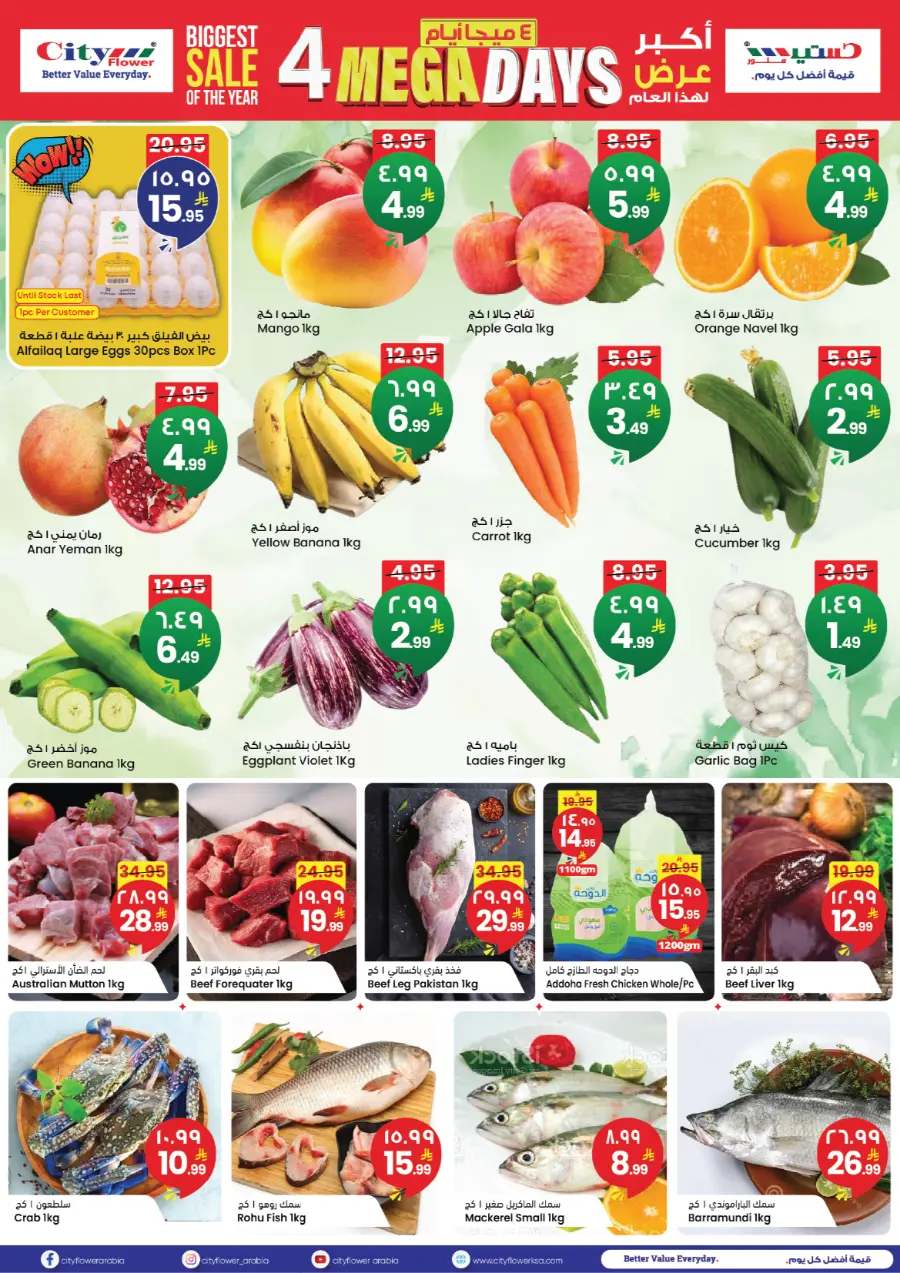 4 Mega Days In City flower Riyadh