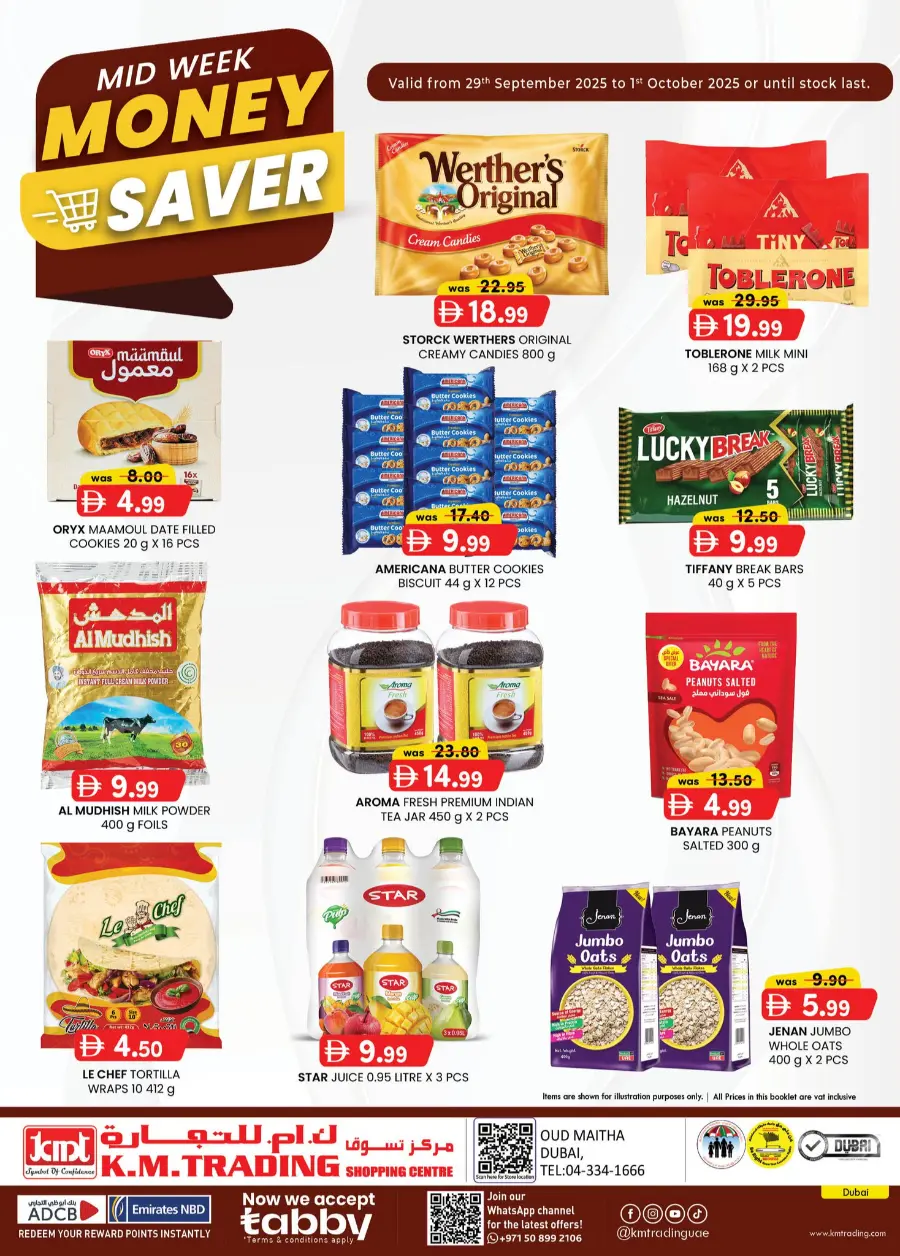 Midweek money saver In K.M Trading Dubai