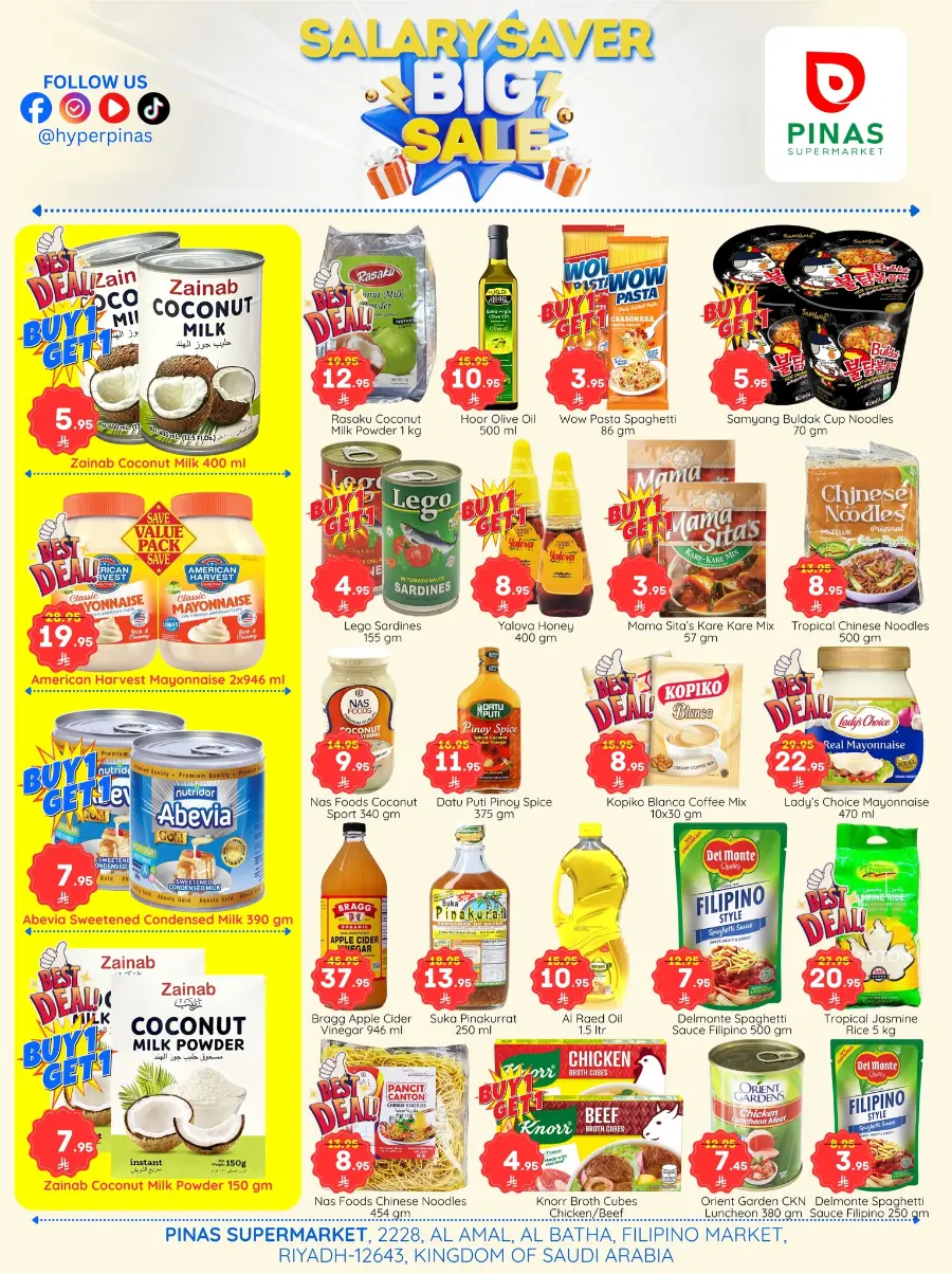 Salary Saver Big Sale In Pinas Supermarket Riyadh