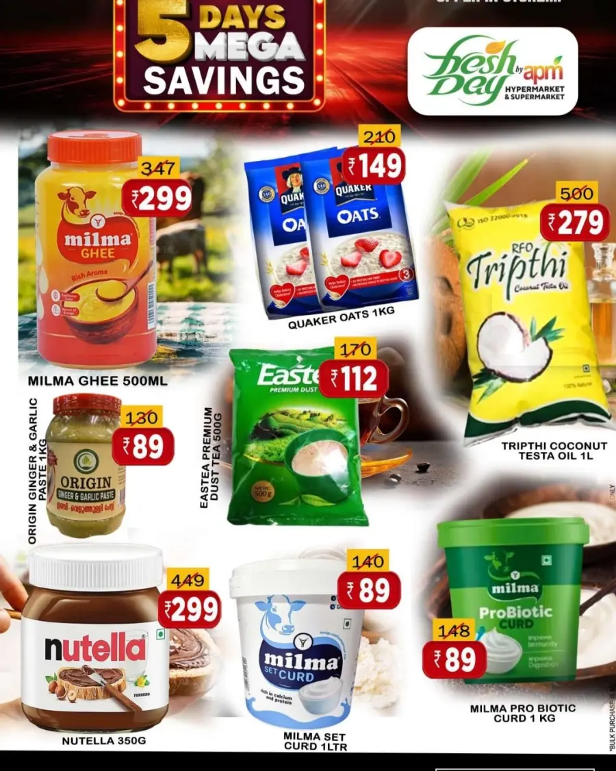 5 Days savings In Freshday Hypermarket Malappuram