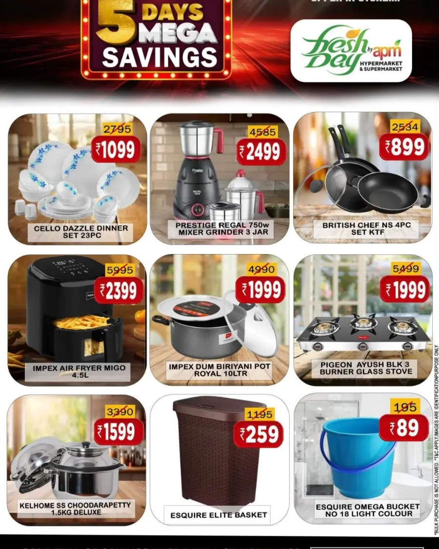5 Days savings In Freshday Hypermarket Malappuram