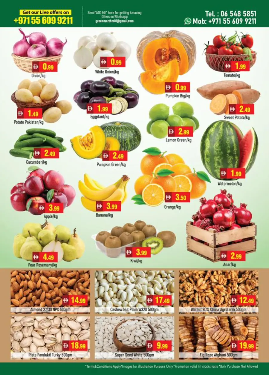 Surprise days In Green Mart Sharjah / Ajman