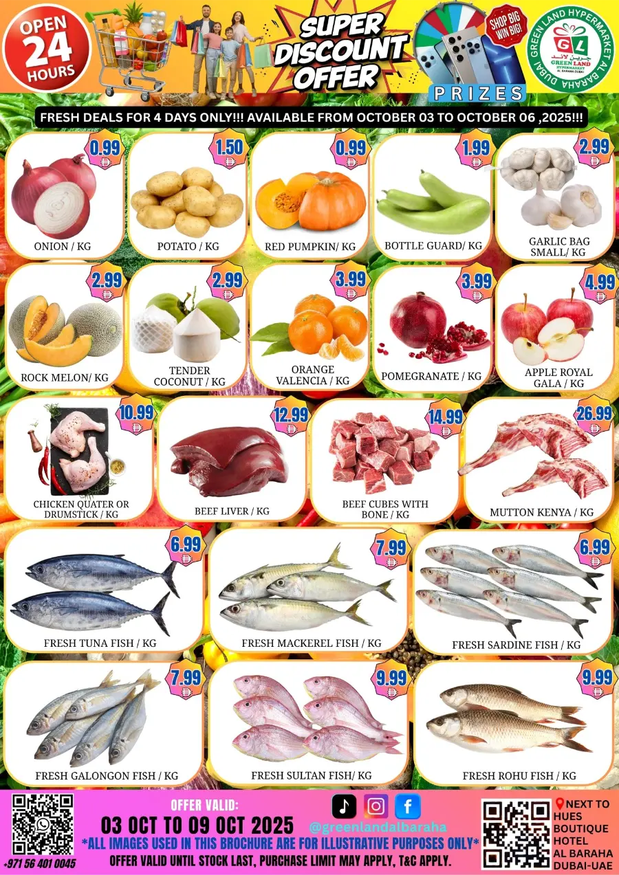 Super Discount Offer In Green Land Hypermarket Dubai