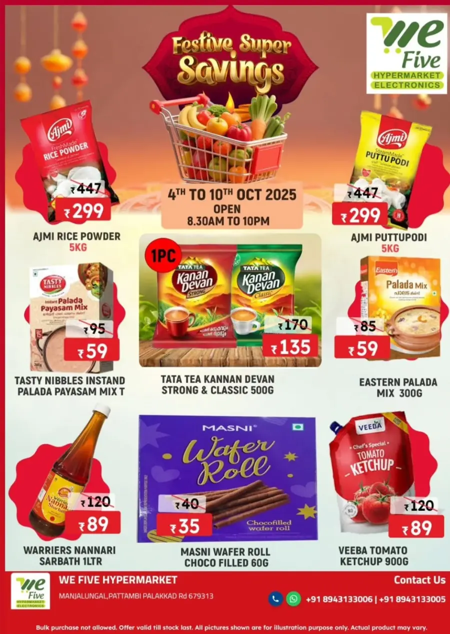 Festive Super Savings In We Five Hypermarket Palakkad